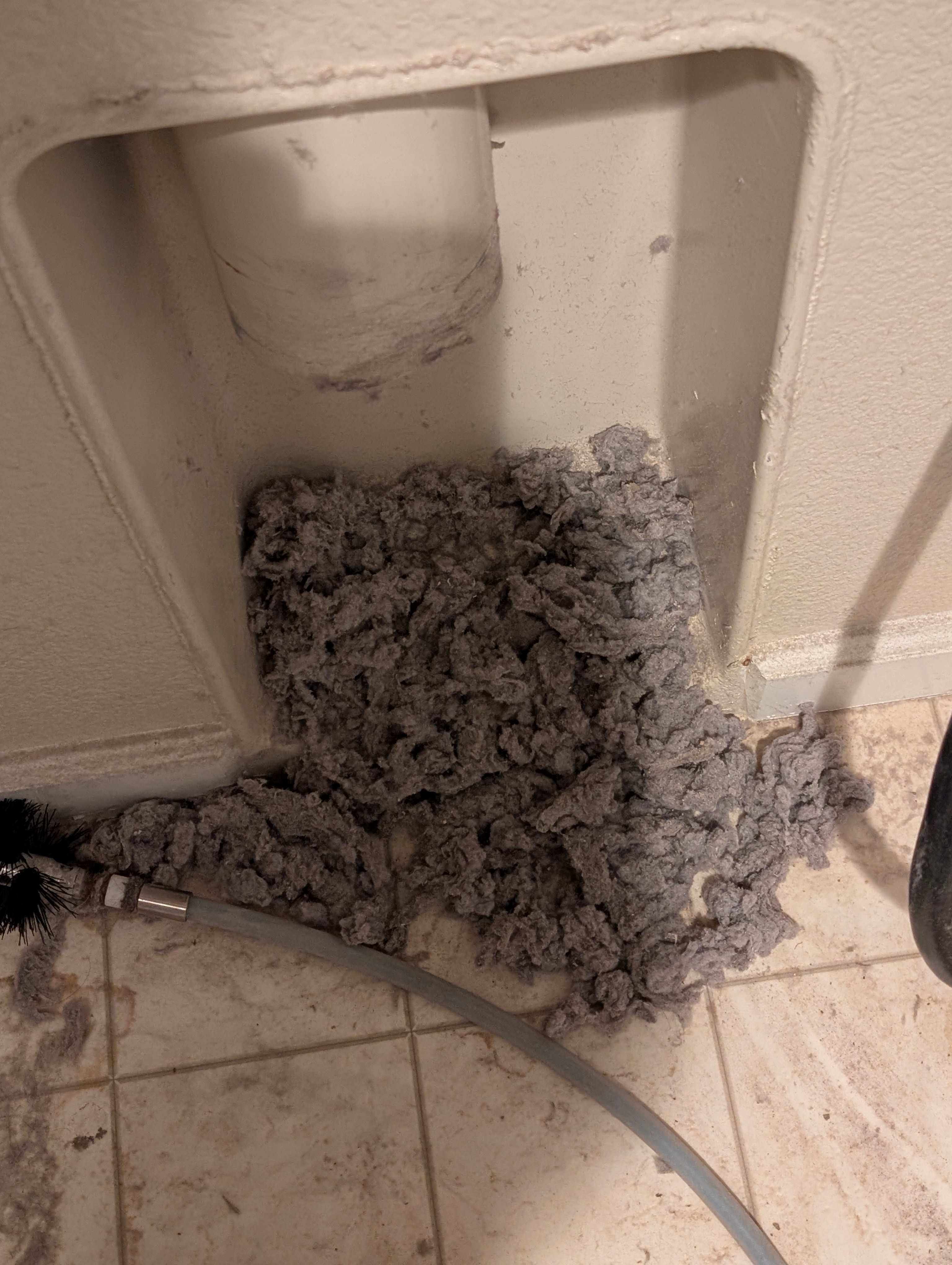 During the cleaning